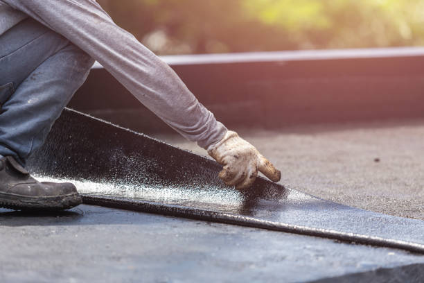 Professional Basement Waterproofing technician working in Waverly, MI